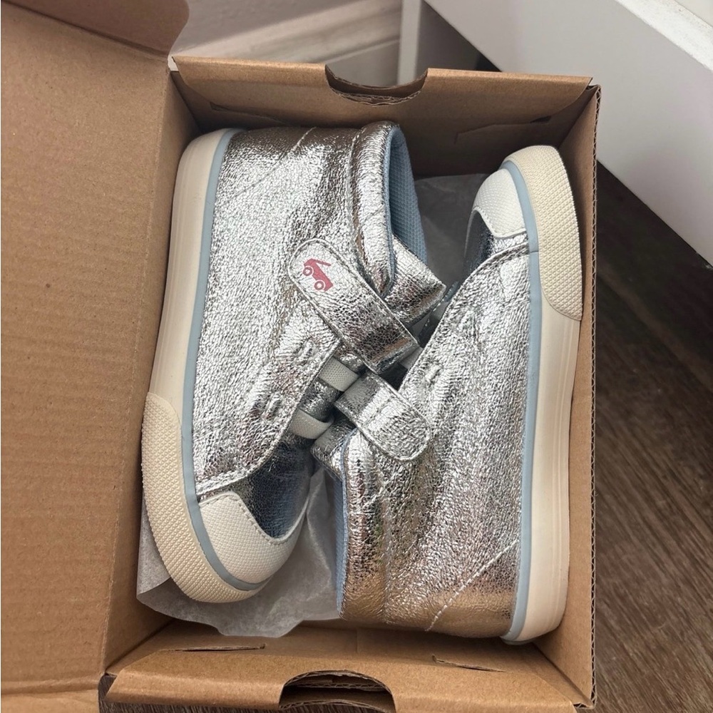 New See Kai Run Silver Kids Sneakers